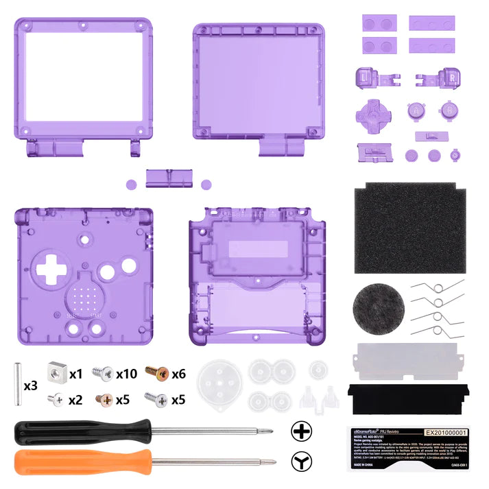 IPS Ready Full Shell Replacement for Game Boy Advance SP - Extremerate Extremerate