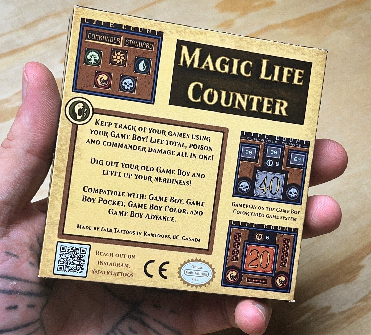 PREORDER - Life Counter for Magic: The Gathering (MTG) - Game Boy Cartrige