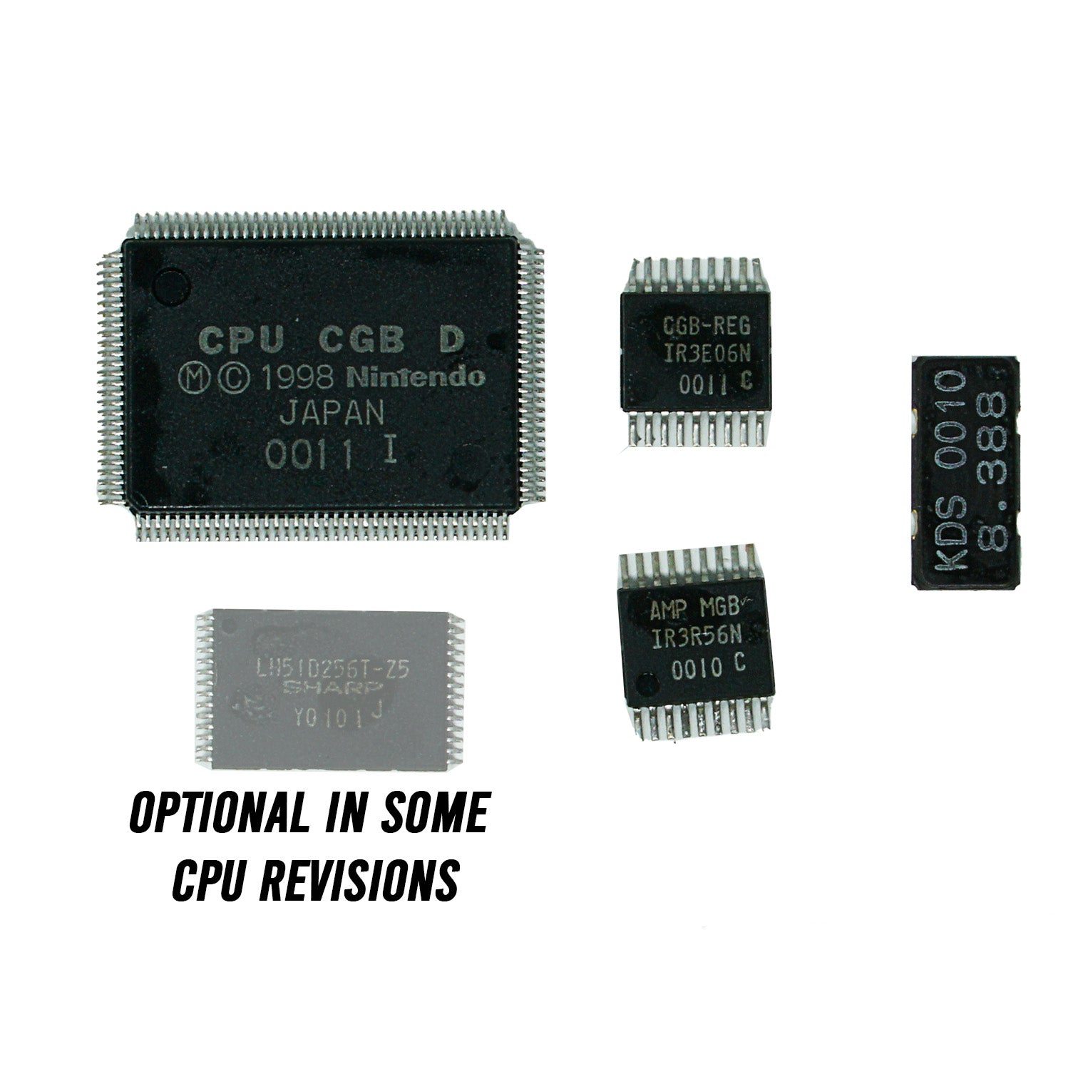 Game Boy Color OEM Chipset - CPU & RAM – Hand Held Legend