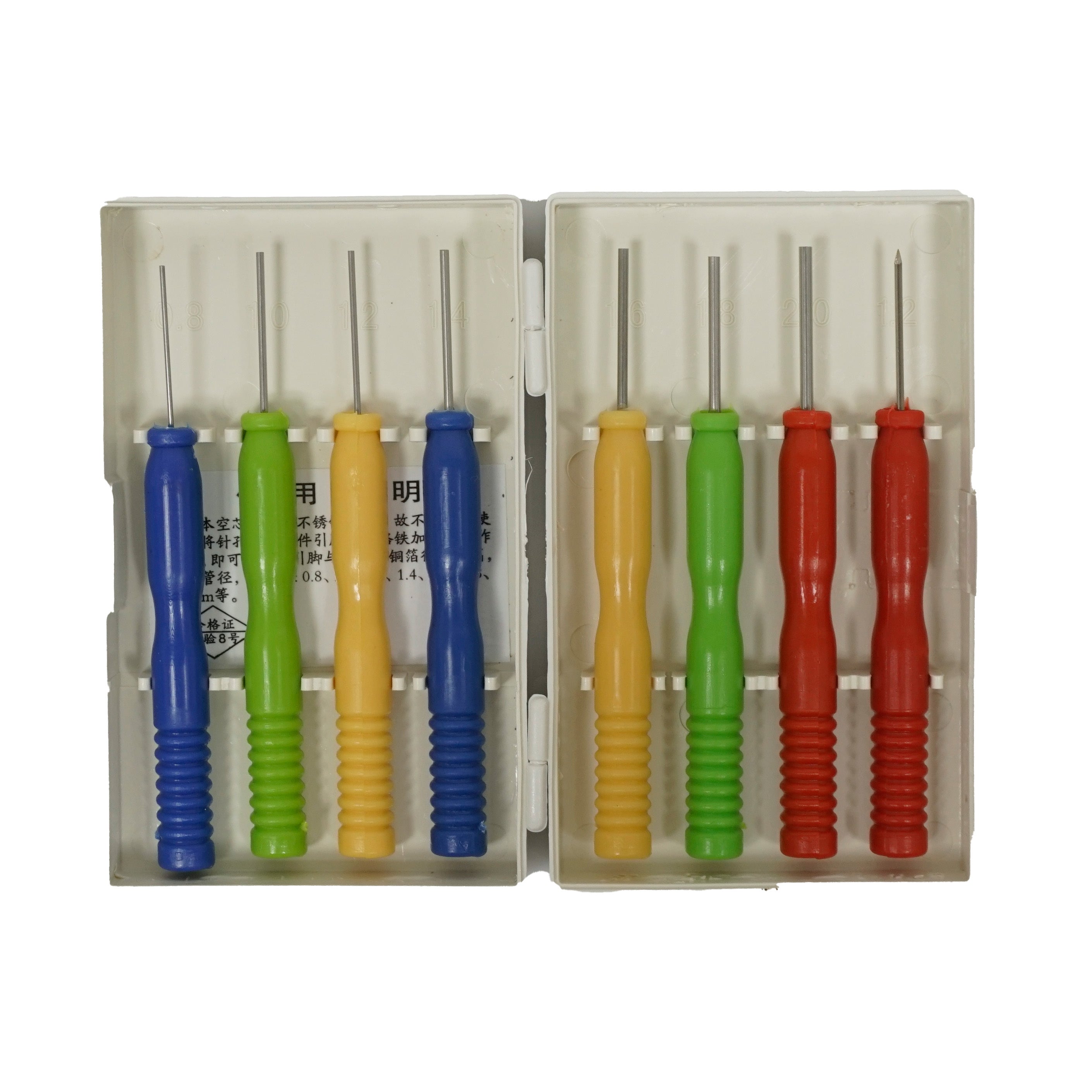 8 Piece Hollow Desoldering Needle Set - Hand Held Legend