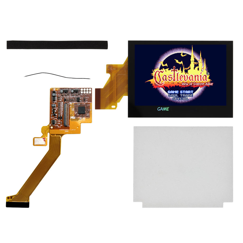 Game Boy Advance SP 3.0 Inch IPS LCD Backlight Kit with Laminated Lens and  OSD - FunnyPlaying