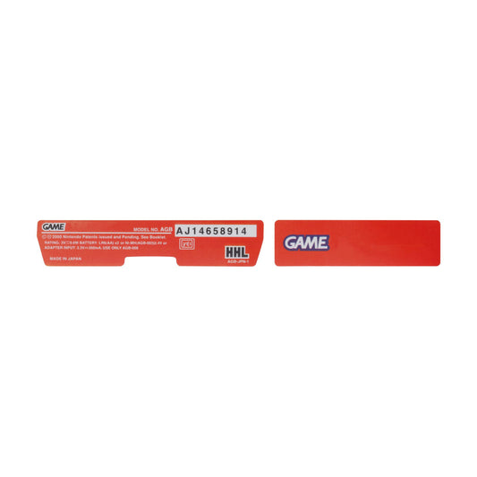Replacement Console Sticker for Game Boy Advance - Colors Guangzhou Kinmit Barcode Technology