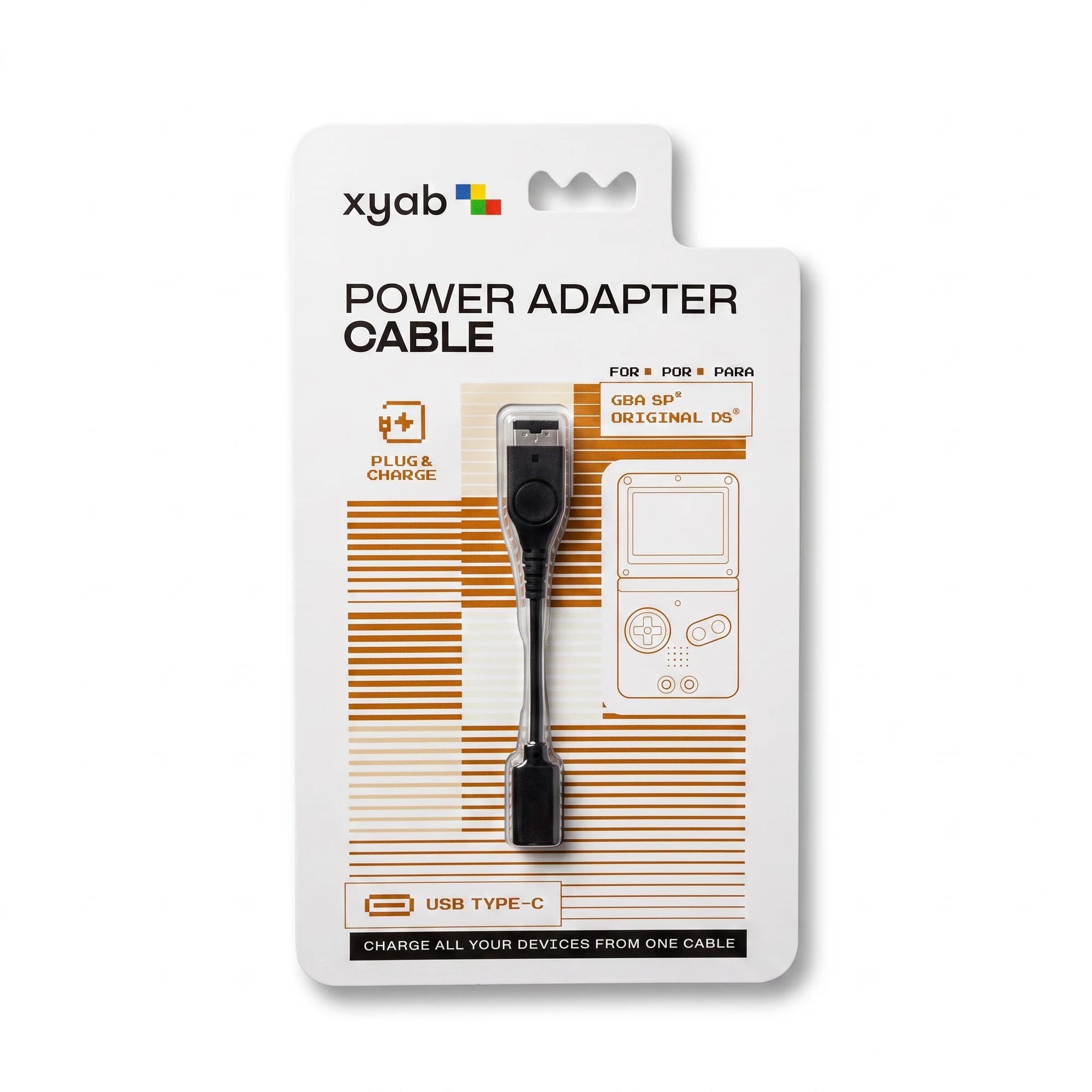 USB-C Power Adapter Cable - Game Boy Advance SP - XYAB