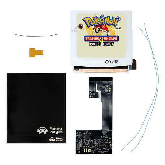 Game Boy Color Q5 IPS LCD Retro Pixel 2.0 Backlight Kit with Laminated Lens and OSD - FunnyPlaying FUNNYPLAYING