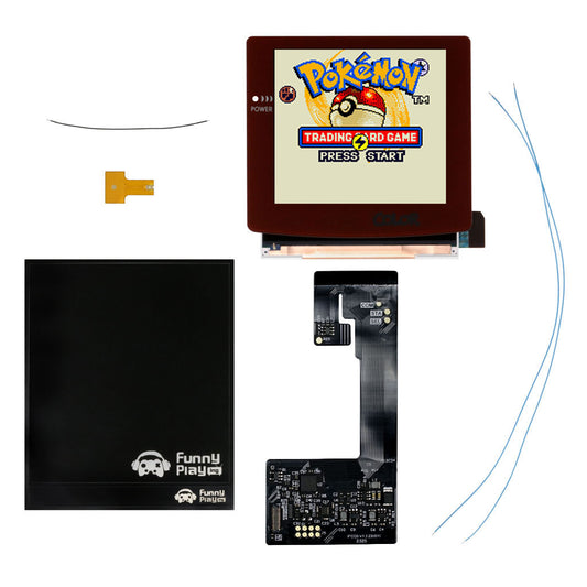 Game Boy Color Q5 IPS LCD Retro Pixel 2.0 Backlight Kit with Laminated Lens and OSD - FunnyPlaying FUNNYPLAYING