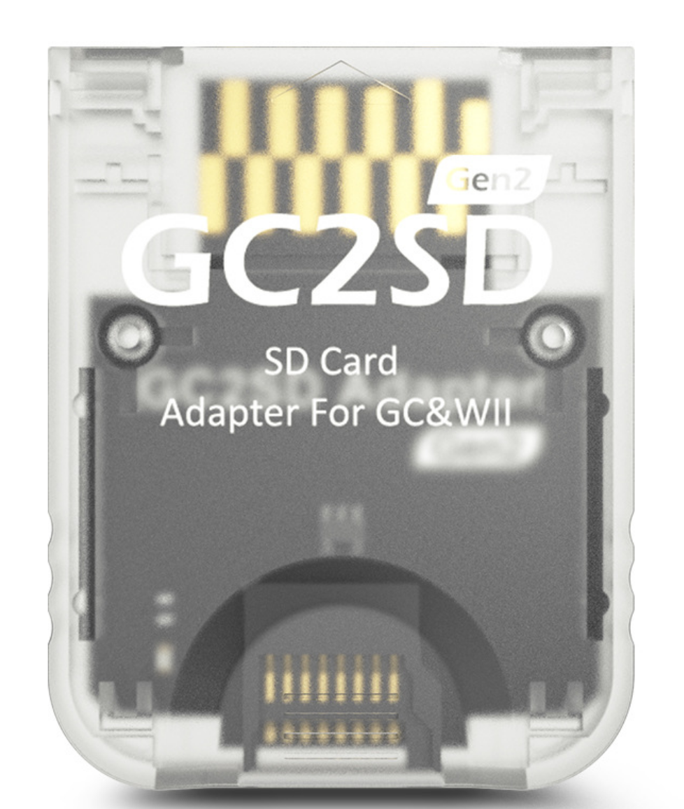 GC2SD Micro SD Card Adapter for GameCube and Wii - Gen 2 - Hand Held Legend