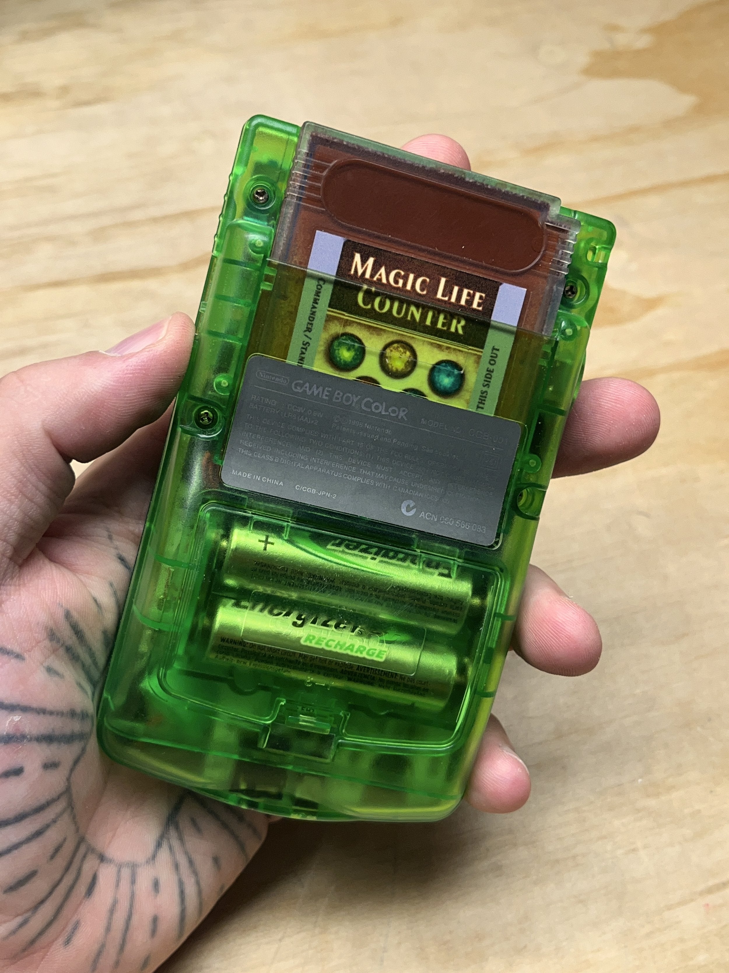 PREORDER - Life Counter for Magic: The Gathering (MTG) - Game Boy Cartrige