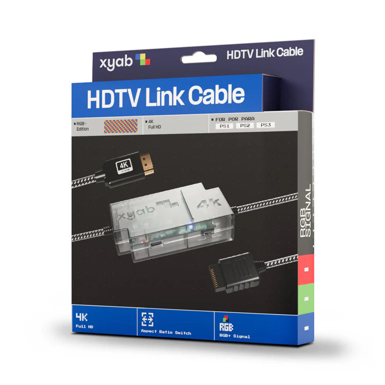 4K HD Link Cable for PSOne/ Playstation 1/ Playstation 2 / Playstation 3 - XYAB