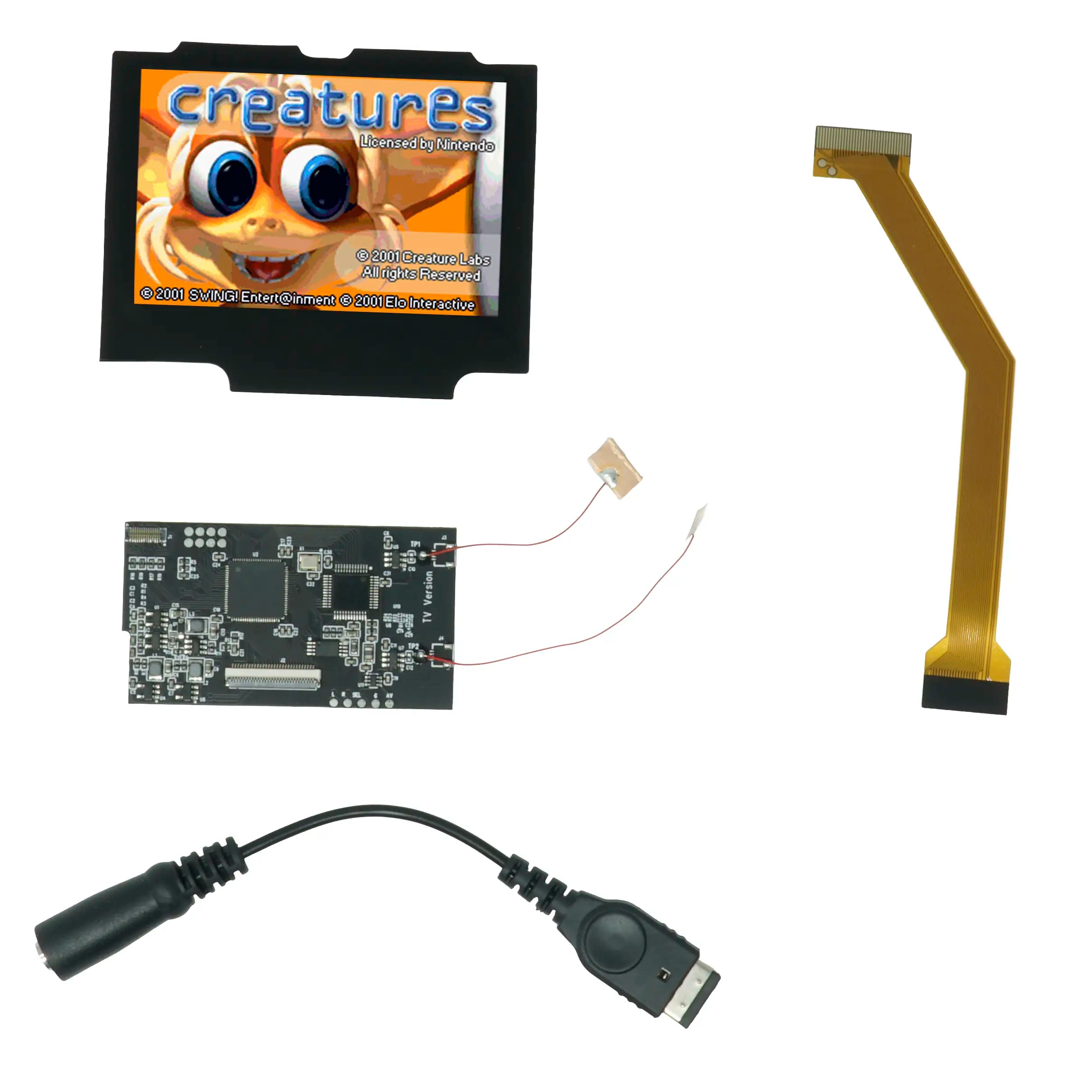 Game Boy Advance SP V2 IPS LCD Backlight Kit with Laminated Lens and TV Out - Hispeedido - Hand Held Legend