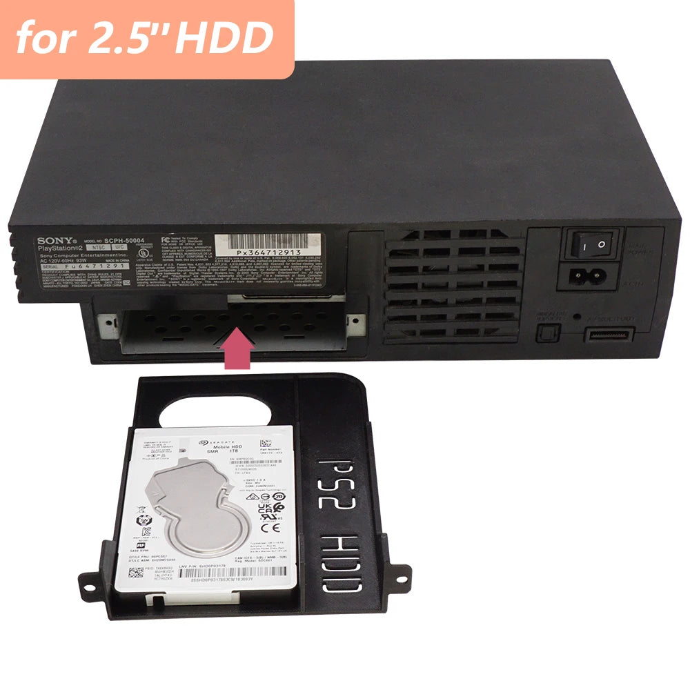 Bitfunx 2.5 Inch Hard Drive Bracket Bracket For PS2 - Fat SCPH-30000 and SCPH-50000
