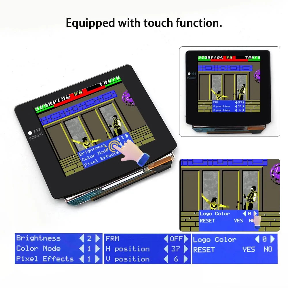 Game Boy Color Laminated AMOLED Retro Pixel Touch Screen Backlight Kit - Hispeedido - Hand Held Legend