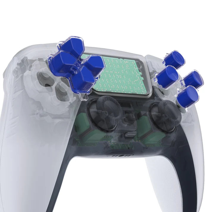 Two-Tone No Letter Imprint Dpad and Action Buttons for PS5 Controller - eXtremeRate
