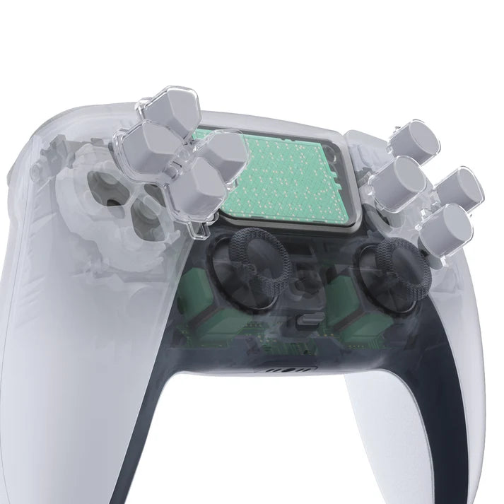 Two-Tone No Letter Imprint Dpad and Action Buttons for PS5 Controller - eXtremeRate
