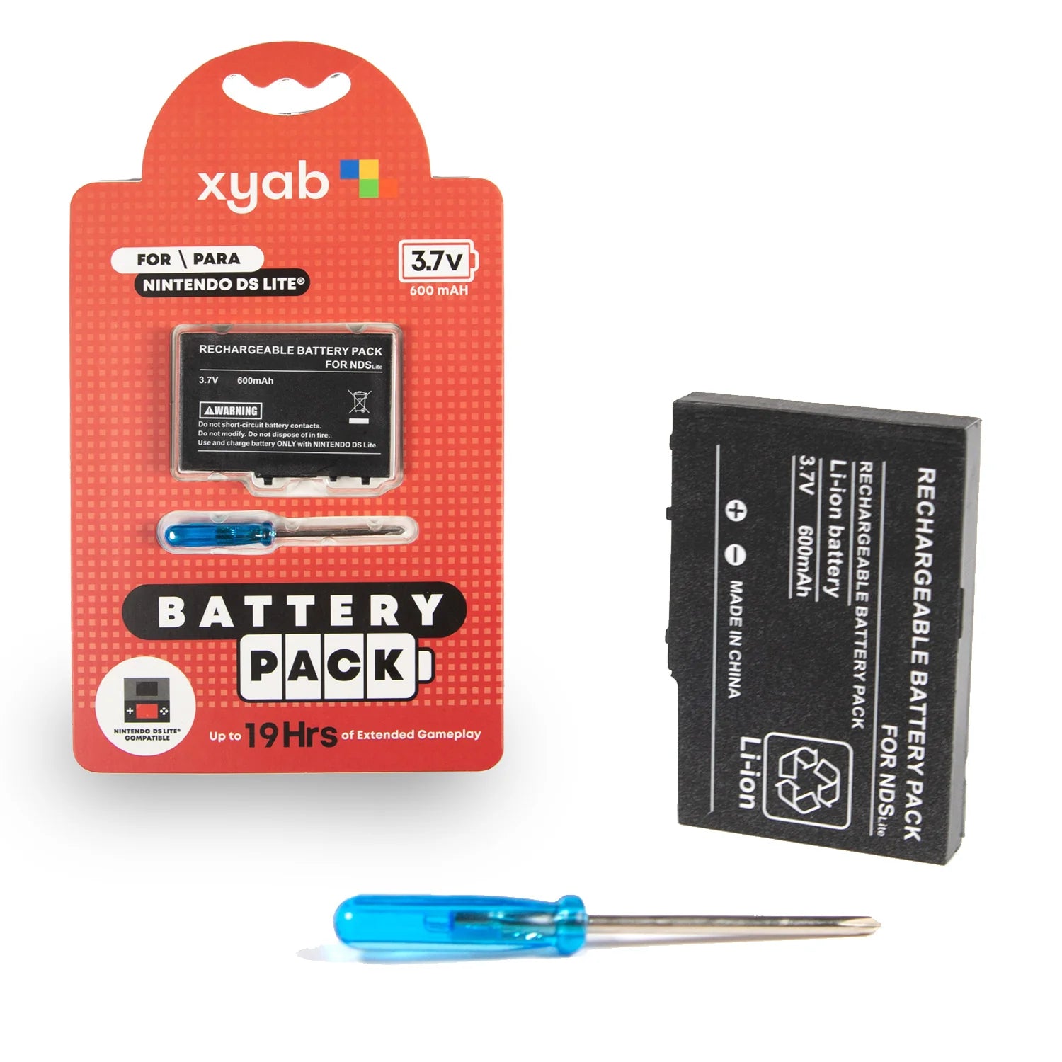 Nintendo DS Lite Rechargeable Battery Replacement - XYAB - Hand Held Legend