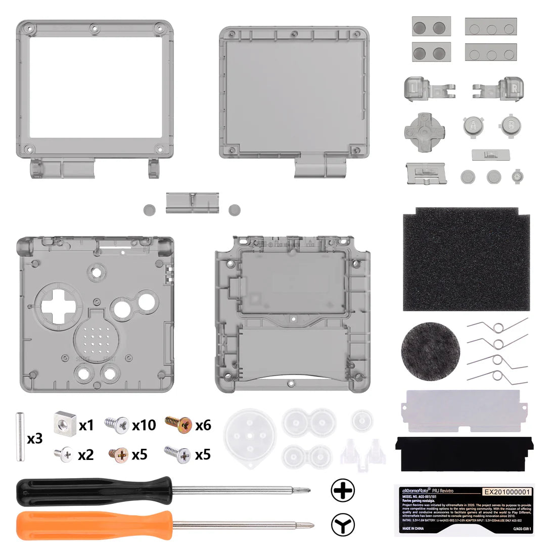 Game Boy Advance SP IPS Ready Full Shell Replacement - eXtremeRate - Hand Held Legend
