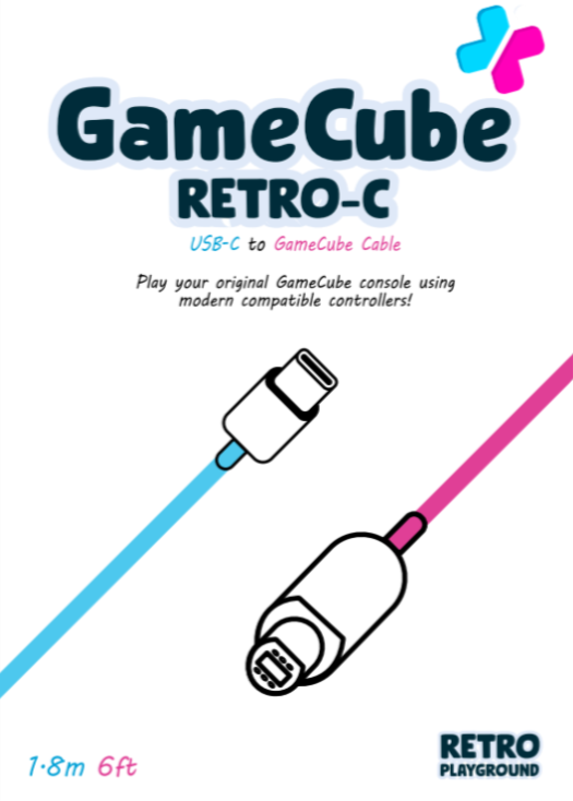 Retro-C GameCube Cable | USB-C to GameCube Cable Hand Held Legend