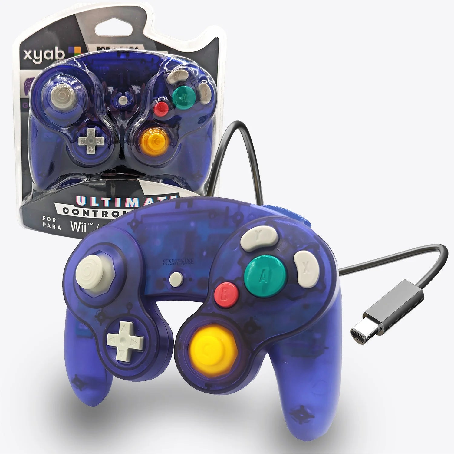 Wired Controller for GameCube/Wii/Switch - XYAB - Hand Held Legend
