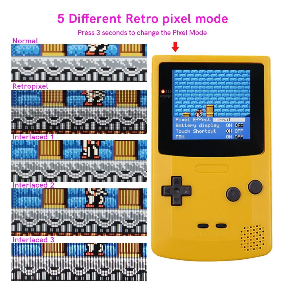 Game Boy Color Q5 IPS LCD Backlight Kit with Laminated Lens and OSD - Hispeedido - Hand Held Legend