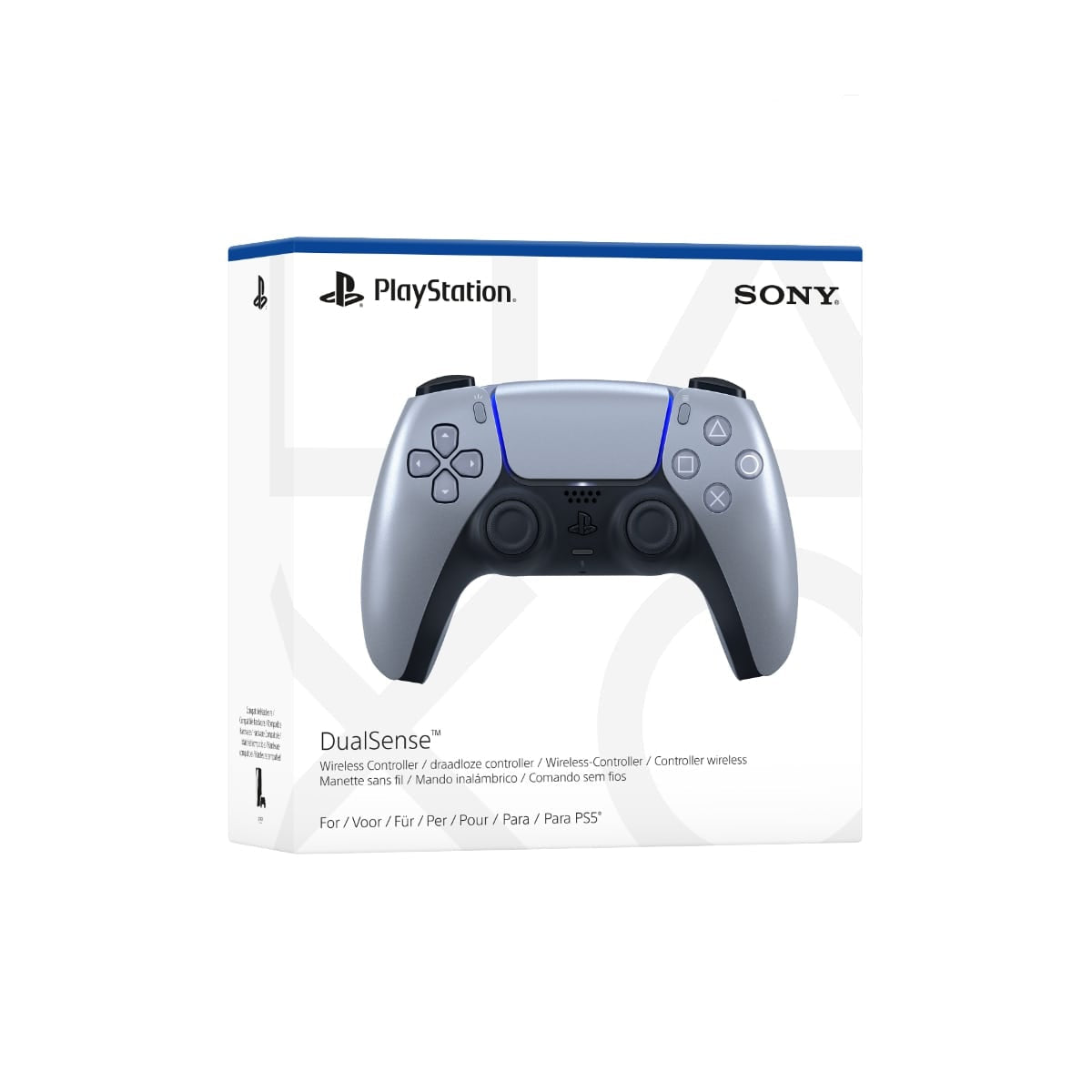 DualSense™ Wireless Controller - Sterling Silver - PS5™ - Hand Held Legend