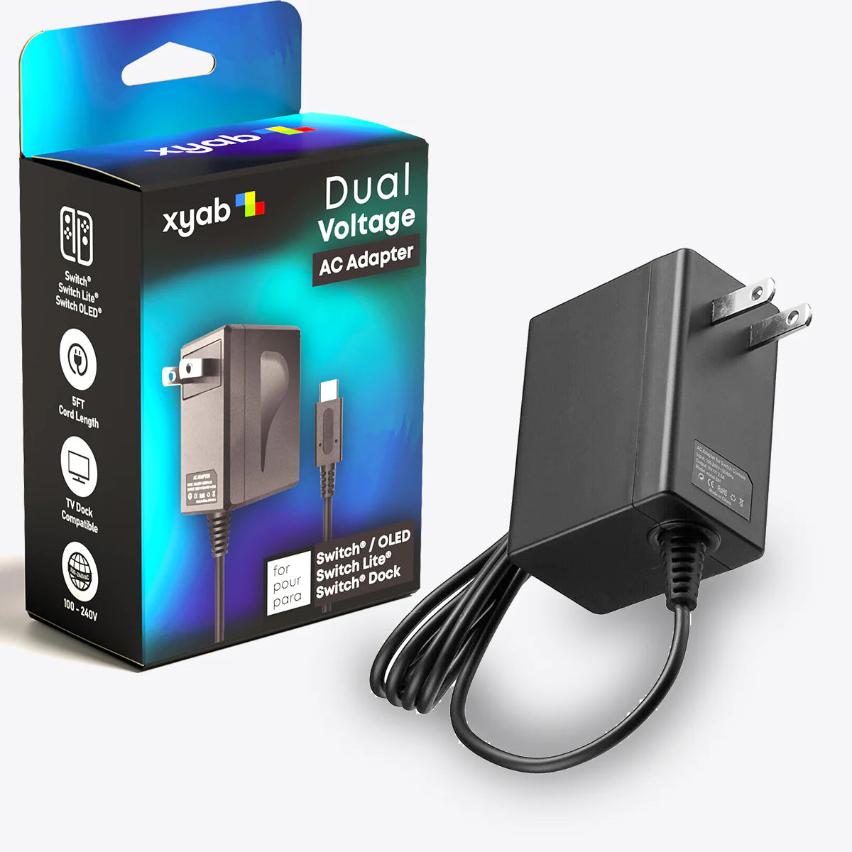 Dual Voltage AC Adapter for Nintendo Switch/Switch Lite/OLED - XYAB XYAB