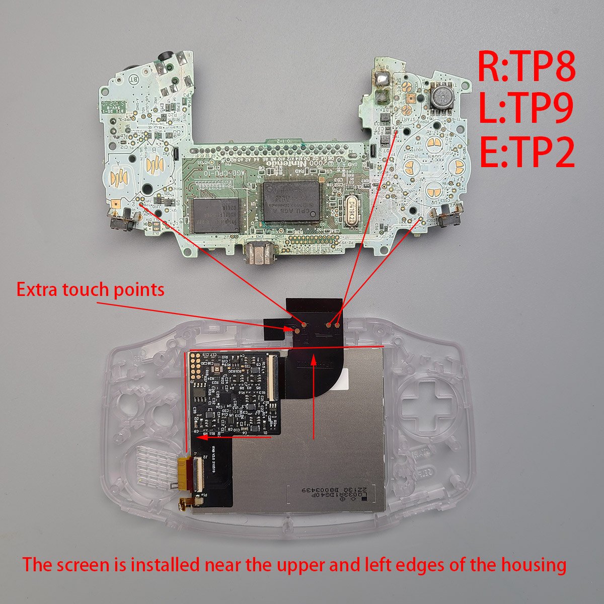 ITA TFT Backlight Kit for Game Boy Advance - Funnyplaying FUNNYPLAYING