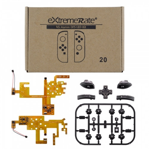 Joy-Con LED Button Kit - Black Classic - eXtremeRate Extremerate