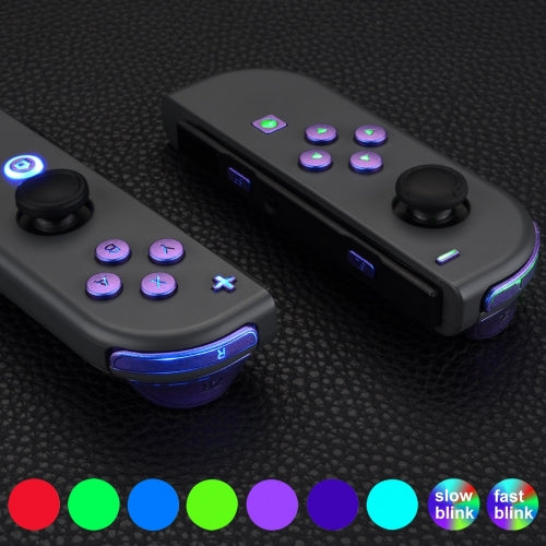 Joy-Con LED Button Kit for Nintendo Switch Chrome Blue Purple