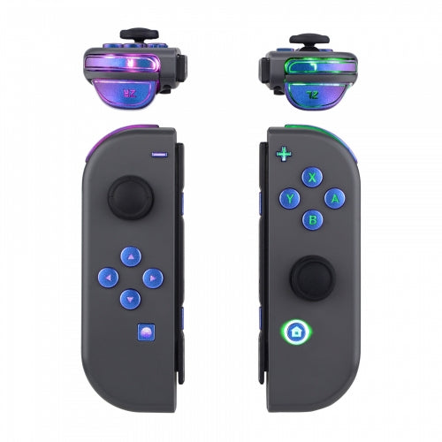 Joy-Con LED Button Kit for Nintendo Switch - Chrome Blue Purple Extremerate