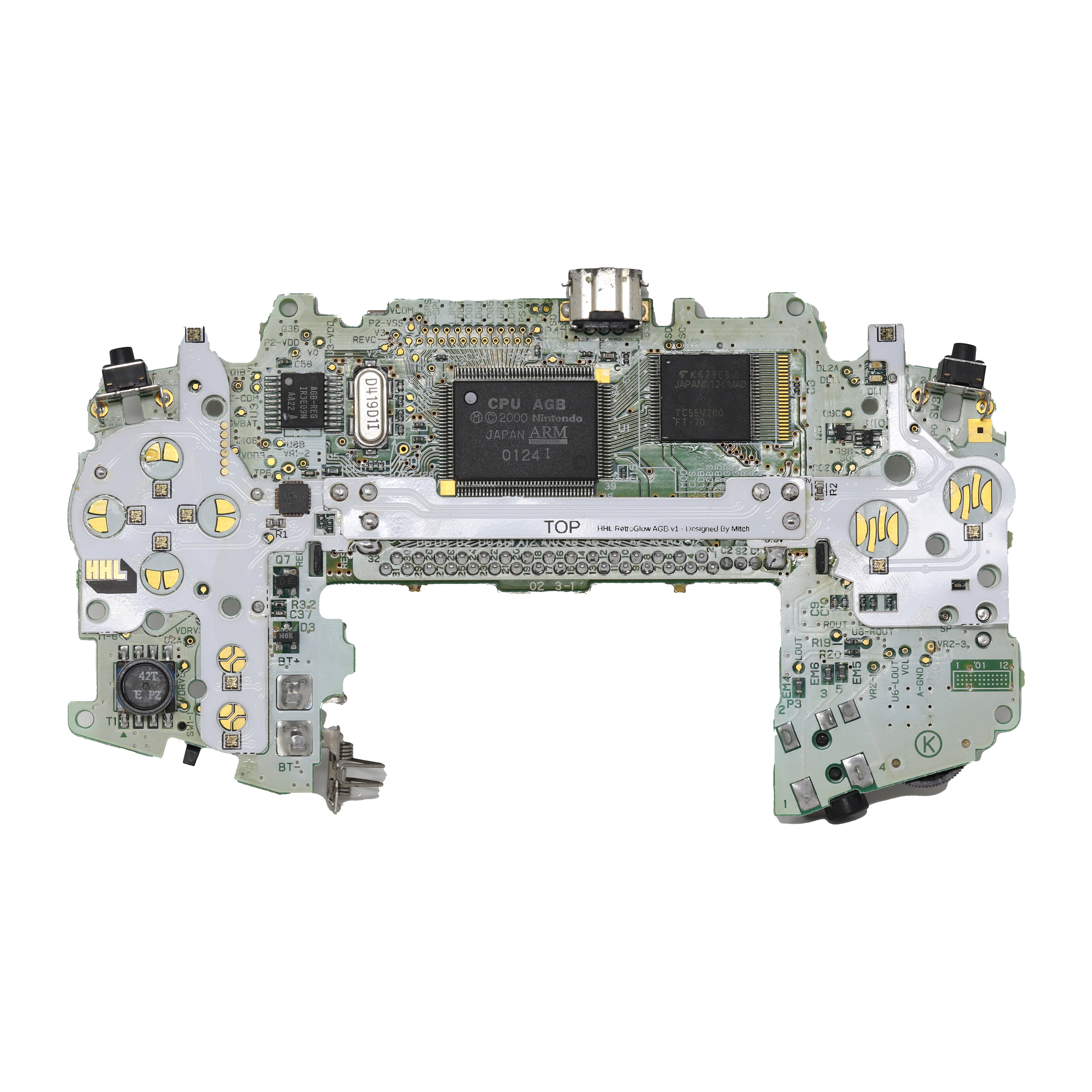 RetroGlow for Game Boy Advance - RGB LED Flex Board U-C Group Limited