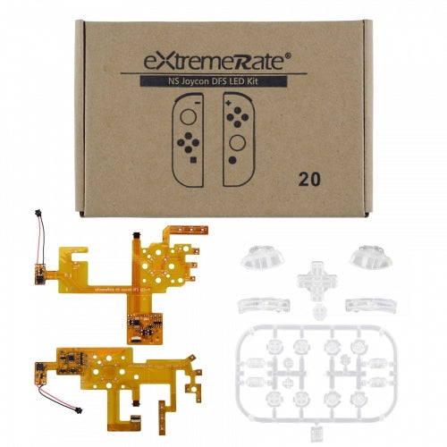 Joy-Con LED Button Kit for Nintendo Switch - Standard Clear Extremerate