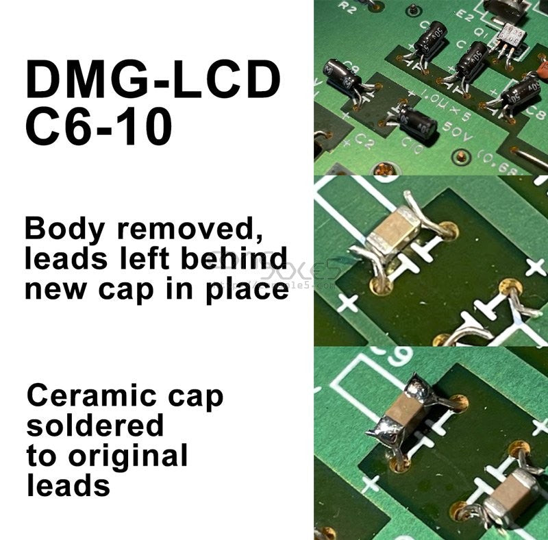Game Boy DMG Original Capacitor Kit - Console 5 Console 5