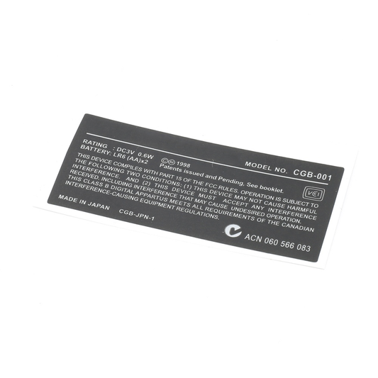Game Boy Color Shell Sticker KreeAppleGame