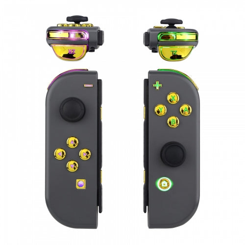 Joy-Con LED Button Kit for Nintendo Switch - Chrome Gold Extremerate