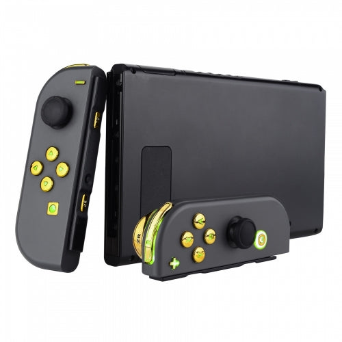 Joy-Con LED Button Kit for Nintendo Switch - Chrome Gold Extremerate
