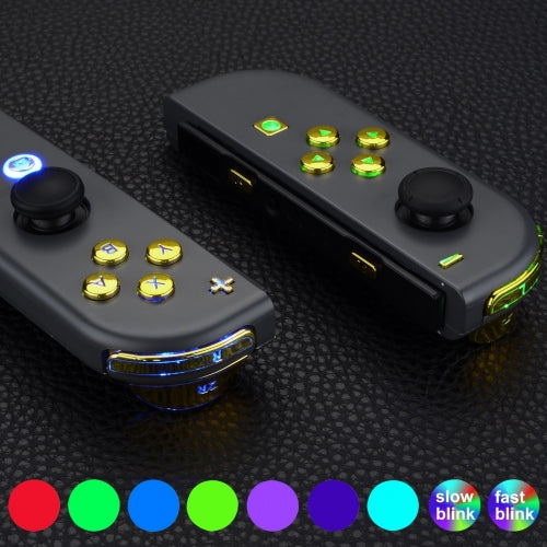 Joy-Con LED Button Kit for Nintendo Switch - Chrome Gold Extremerate