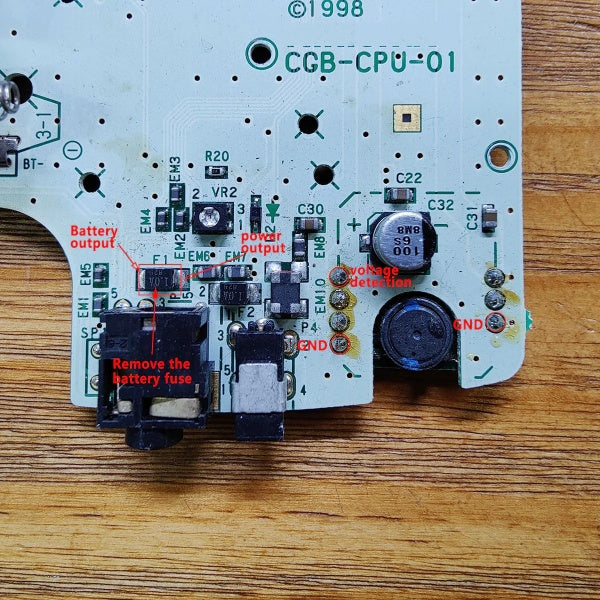 Rechargeable Battery Mod for Game Boy Color - FunnyPlaying FUNNYPLAYING