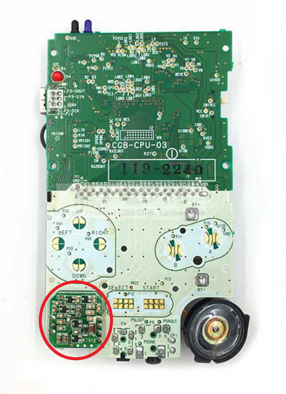 Game Boy Color Original Power Regulator Modding