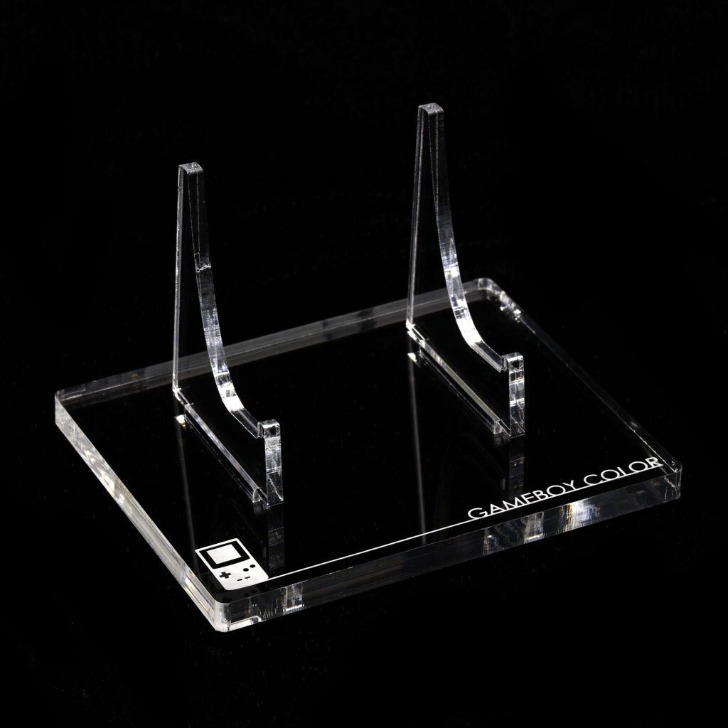 Game Boy Color Display Stand - Clear Rose Colored Gaming