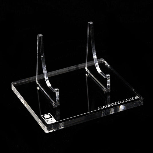 Game Boy Color Display Stand - Clear Rose Colored Gaming