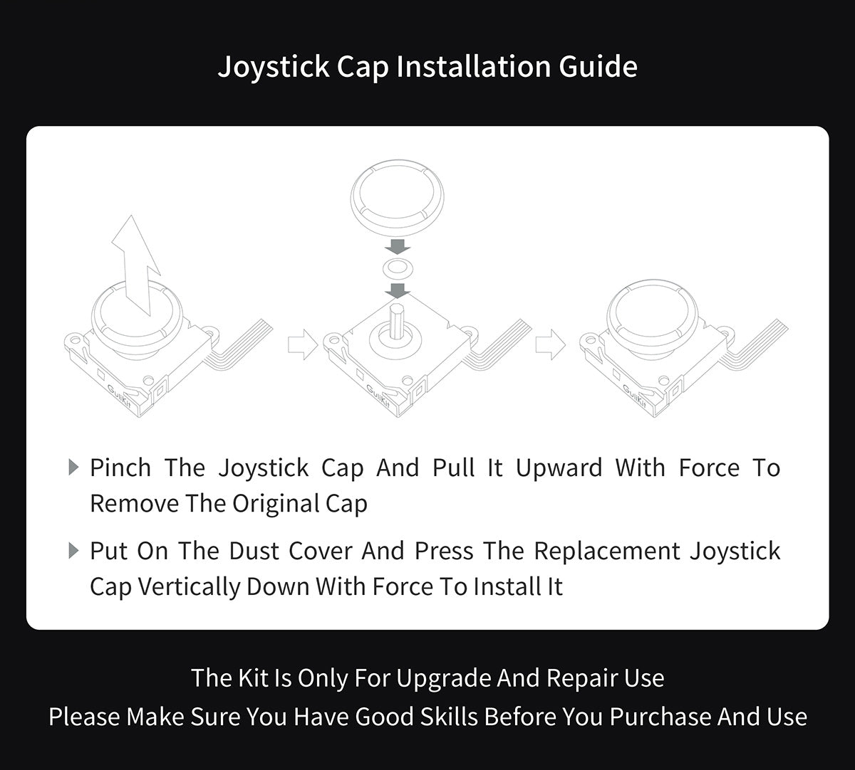 GuliKit TMR Joystick for Joy-Con and Switch Lite