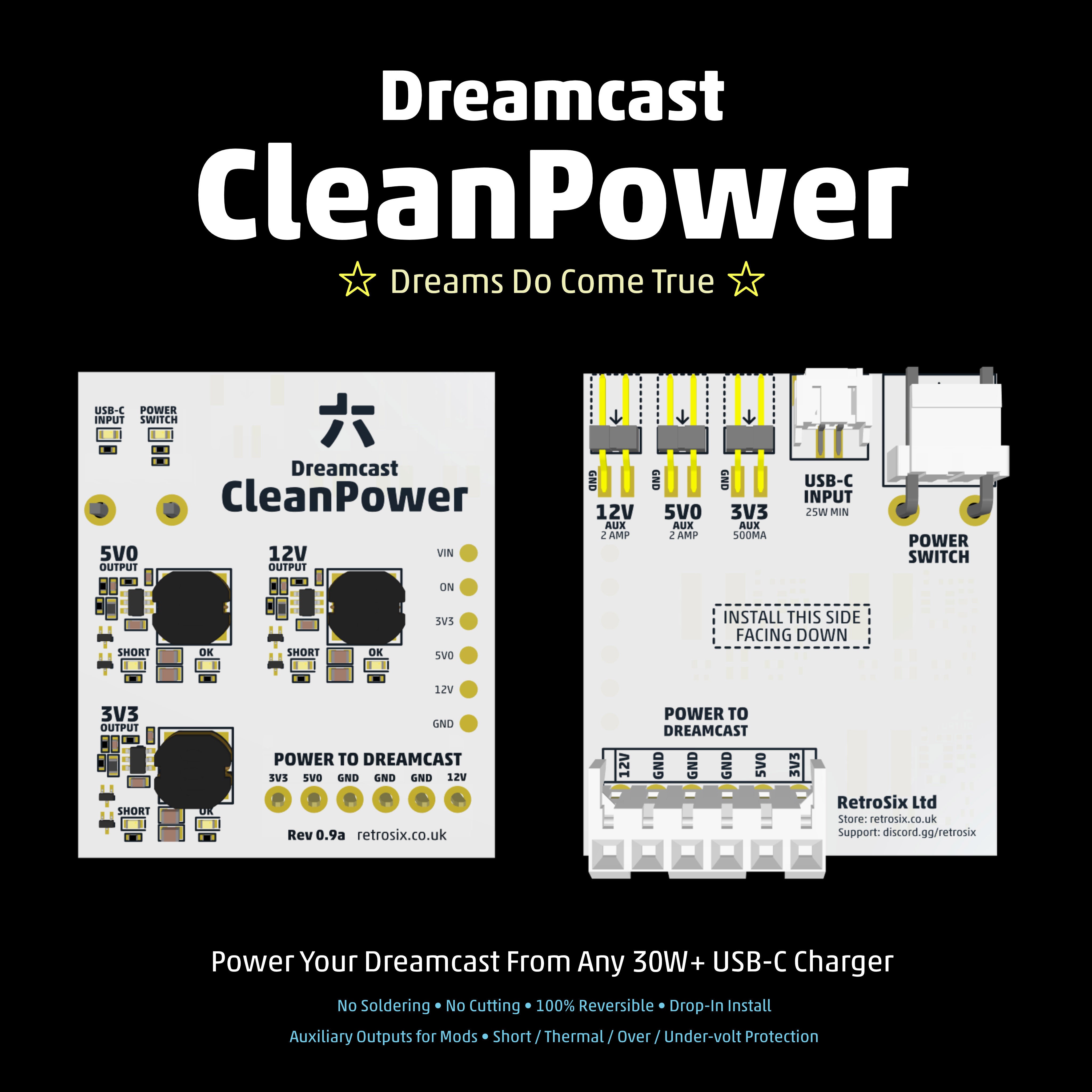 SEGA Dreamcast CleanPower - RetroSix RetroSix