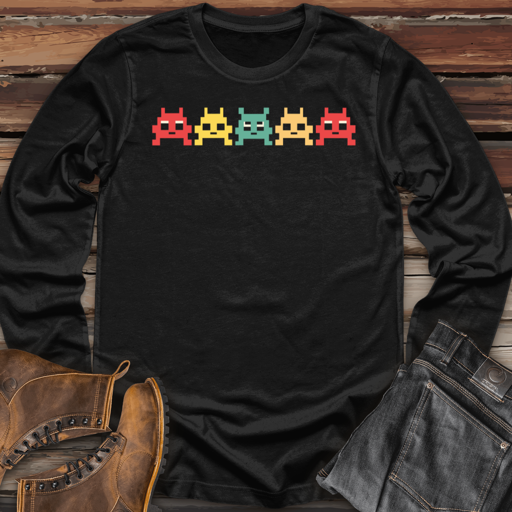 80 S Video Game Vintage Retro Arcade Long Sleeve