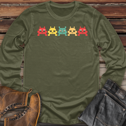 80 S Video Game Vintage Retro Arcade Long Sleeve