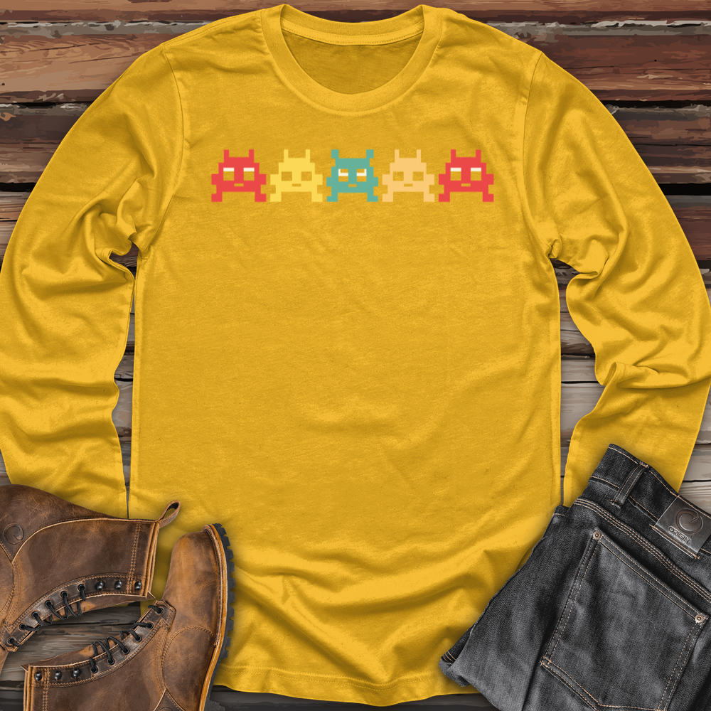 80 S Video Game Vintage Retro Arcade Long Sleeve