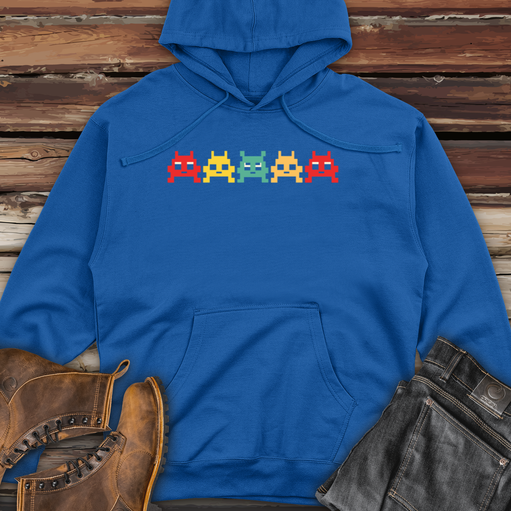 80 S Video Game Vintage Retro Arcade Midweight Hooded Sweatshirt