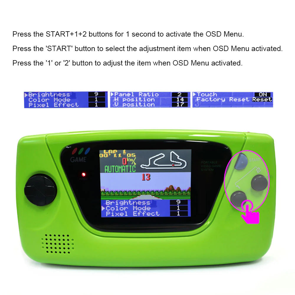 Game Gear 3.5" Laminated IPS Kit - HISPEEDIDO