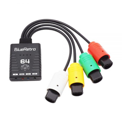 64 Controller Adapter Four Player Wireless Controller Adapter for Nintendo 64