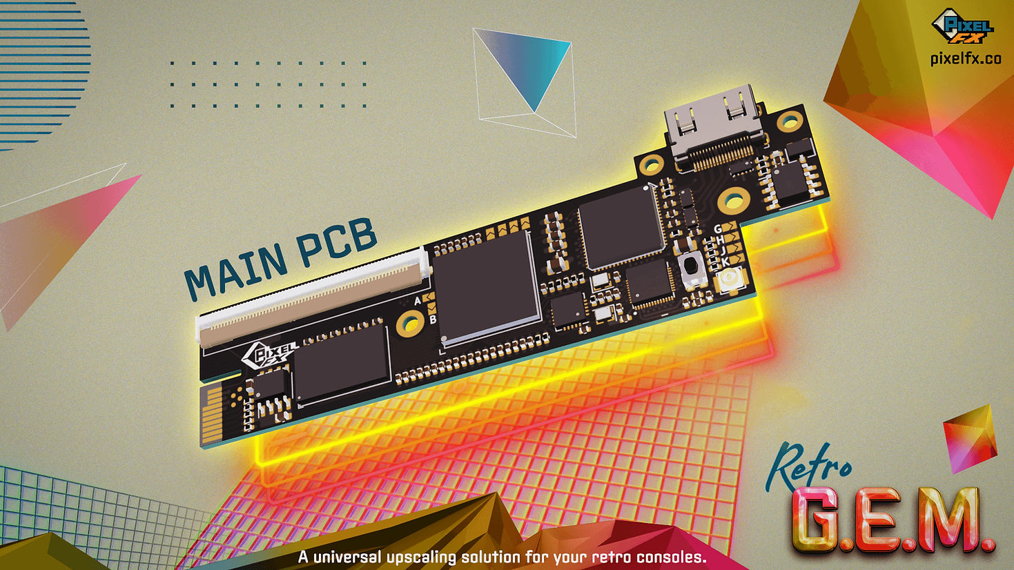 RetroGem Universal HDMI Upscaler - PixelFX