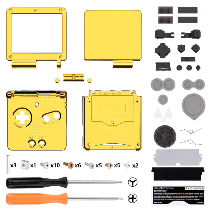 IPS Ready Full Shell Replacement for Game Boy Advance SP - Extremerate Extremerate