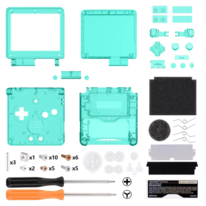 IPS Ready Full Shell Replacement for Game Boy Advance SP - Extremerate Extremerate